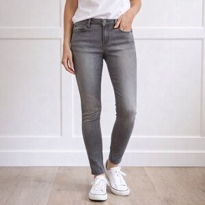 Articles of Society Gray Low Rise Skinny Straight Jeans SZ 6 Stretch Denim